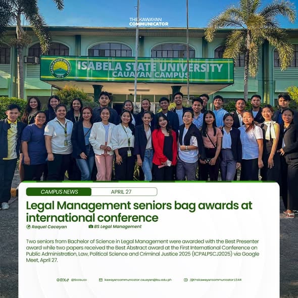 Legal Management seniors bag awards at international conference